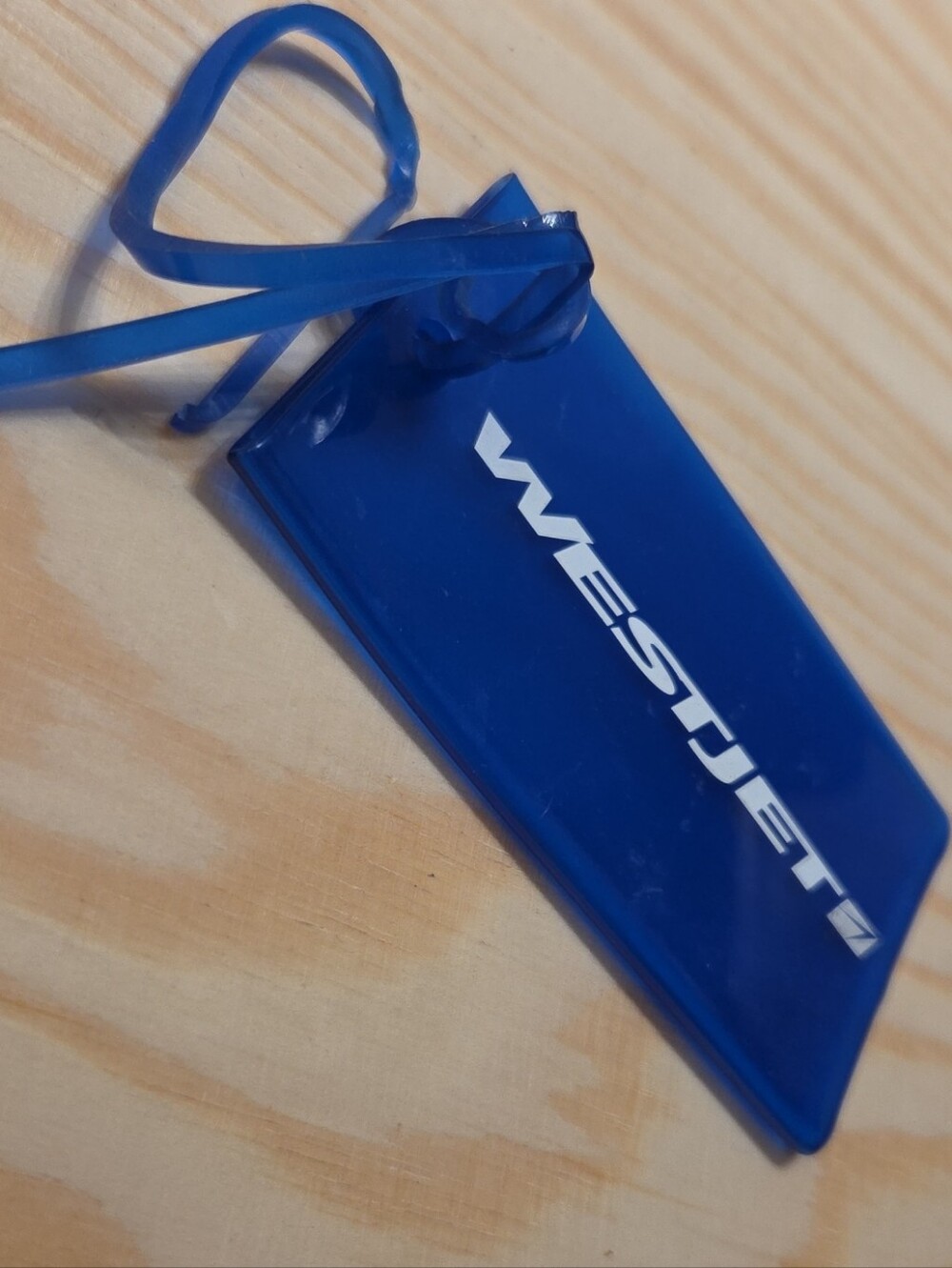 Vintage WestJet Logo Blue Luggage Tag